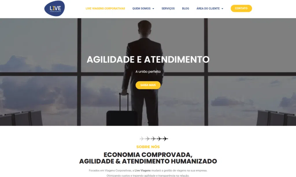 Desenvolvimento do Site da Live Viagens