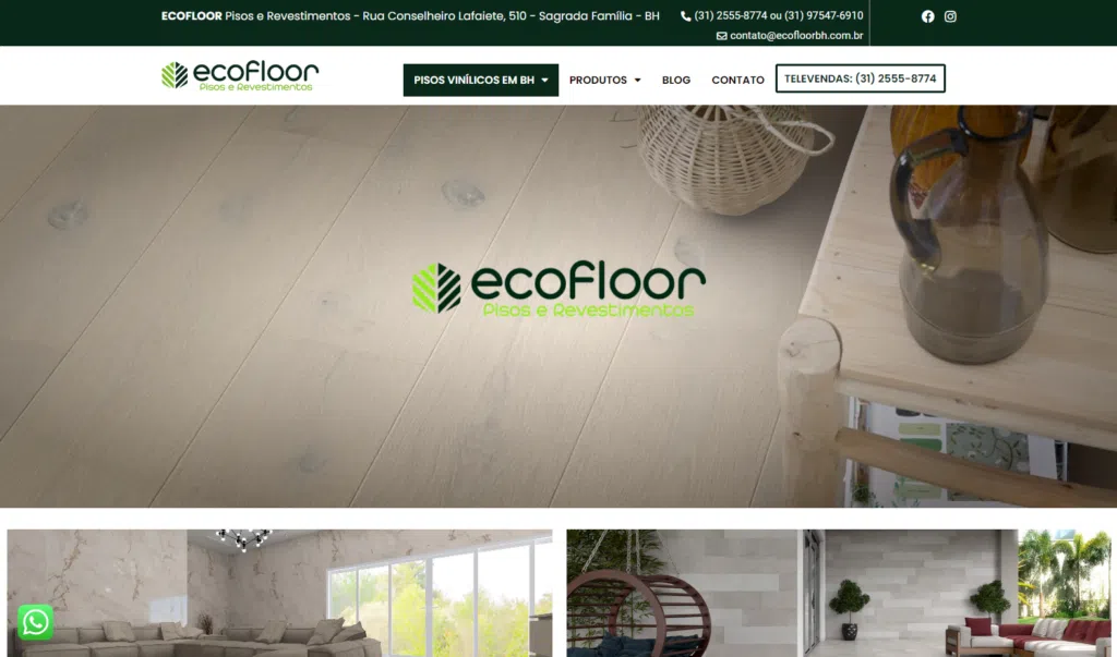Criação Site Ecofloor-BH
