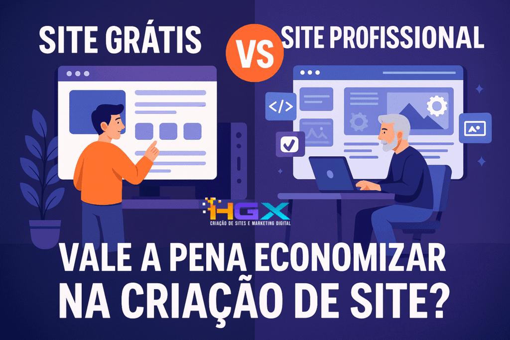 Site Grátis vs Site Profissional - Vale a Pena Economizar na Criação de Site