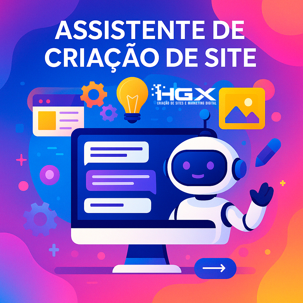 Assistente de Criação de Site - Agência Digital HGX Criação de Sites