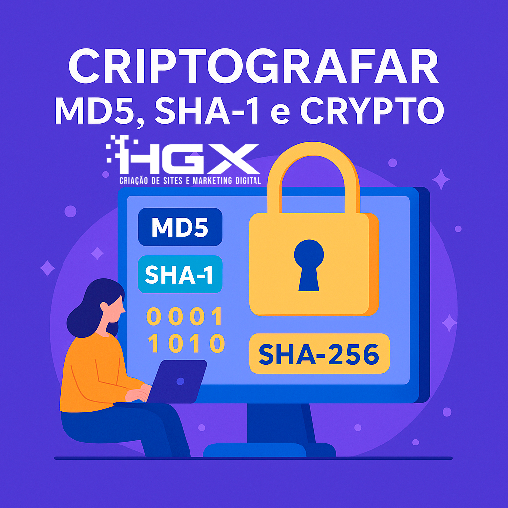 Criptografar MD5 SHA-1 e CRYPTO - Agência Digital HGX