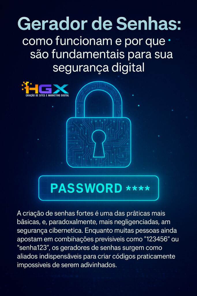 Gerador de Senhas Seguras - Agência Digital HGX