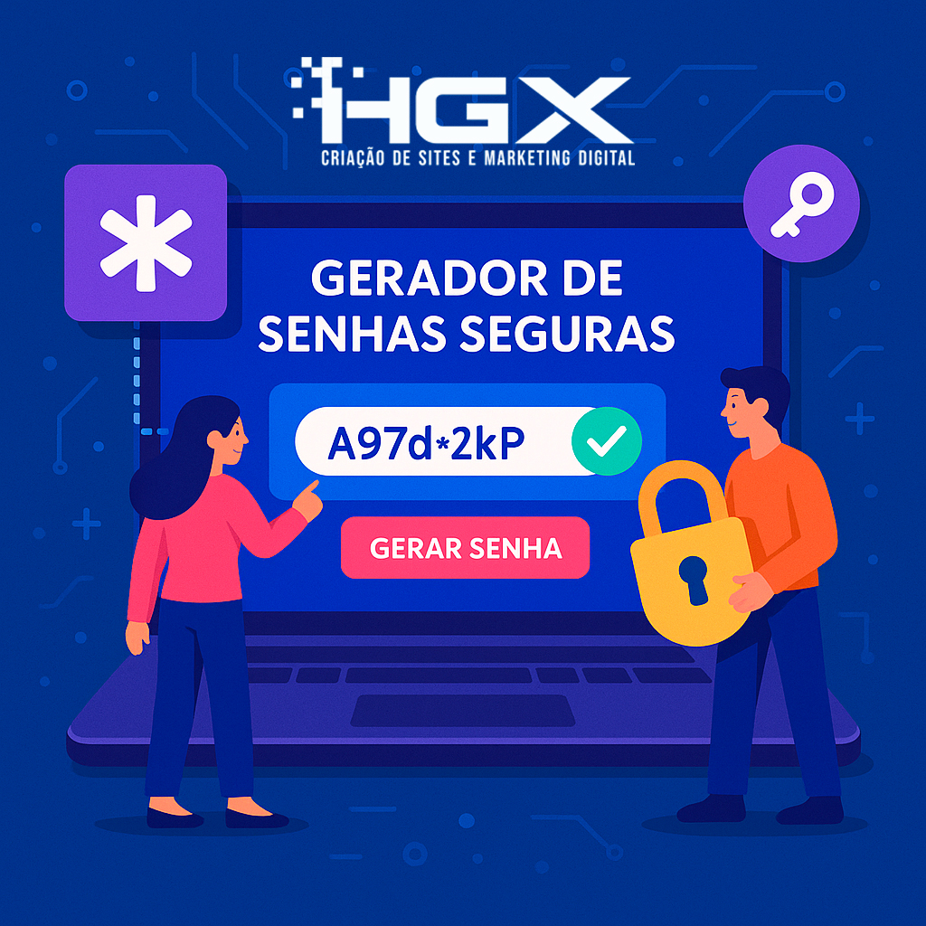 Gerador de Senhas Seguras - Agência Digital HGX - Criação de Sites e Marketing Digital