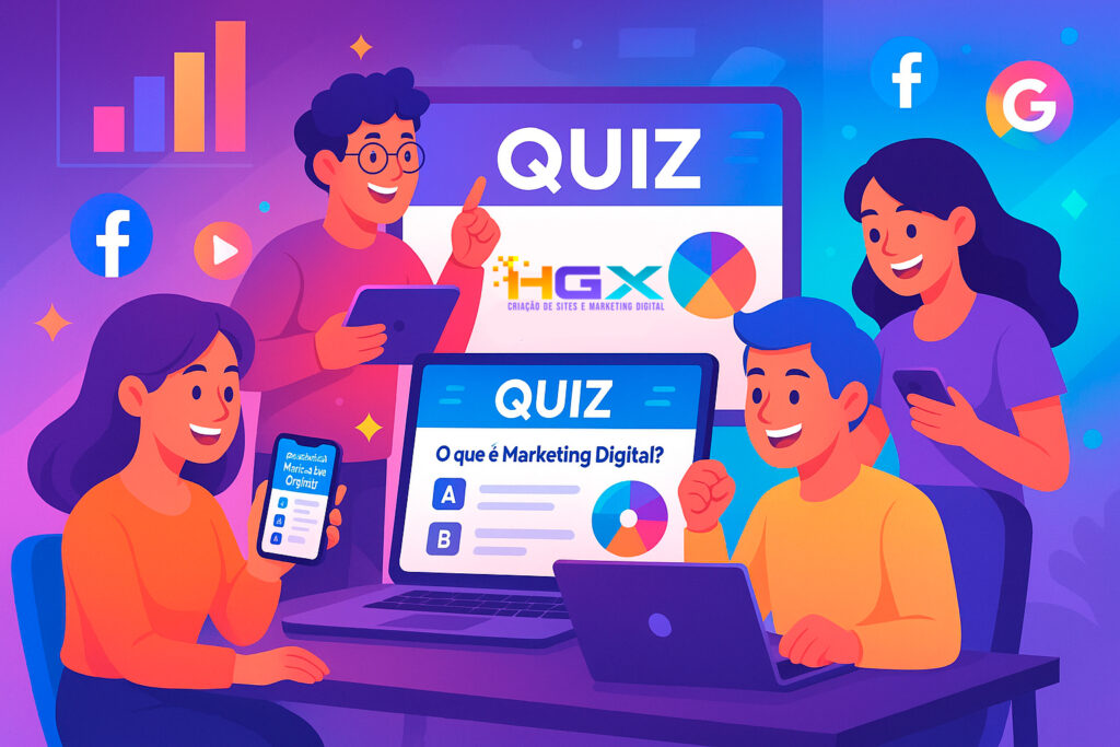 Quiz Interativo sobre Marketing Digital - Agência Digital HGX