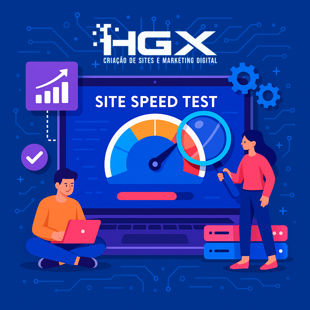 Teste de velocidade de site - Agência Digital HGX - Criação de Sites e Marketing Digital