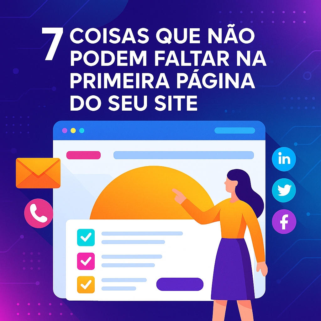 7 coisas que não podem faltar na primeira página do seu site - Agência Digital HGX