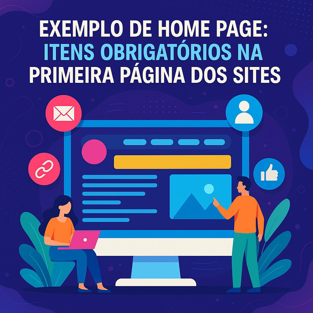 Exemplo de home page itens obrigatórios na primeira página dos sites - Agência Digital HGX
