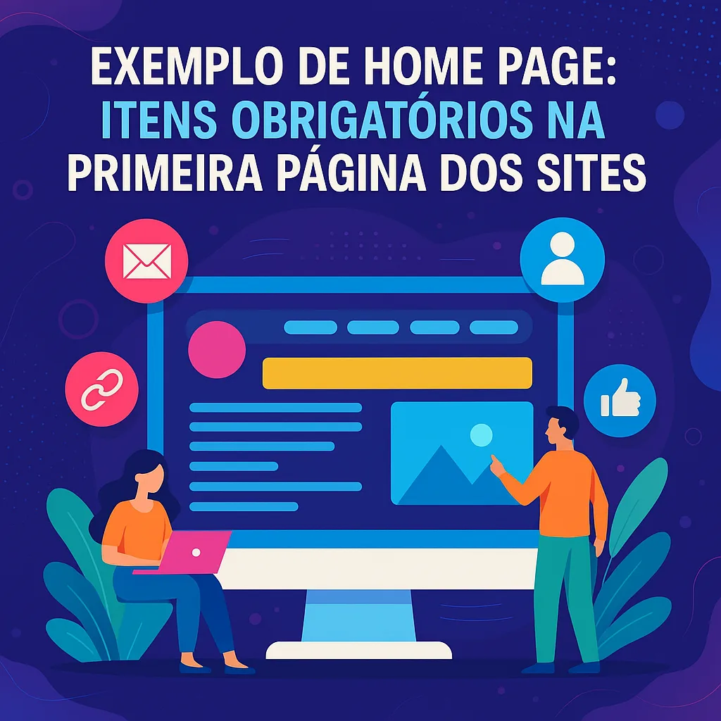 Exemplo de home page itens obrigatórios na primeira página dos sites - Agência Digital HGX