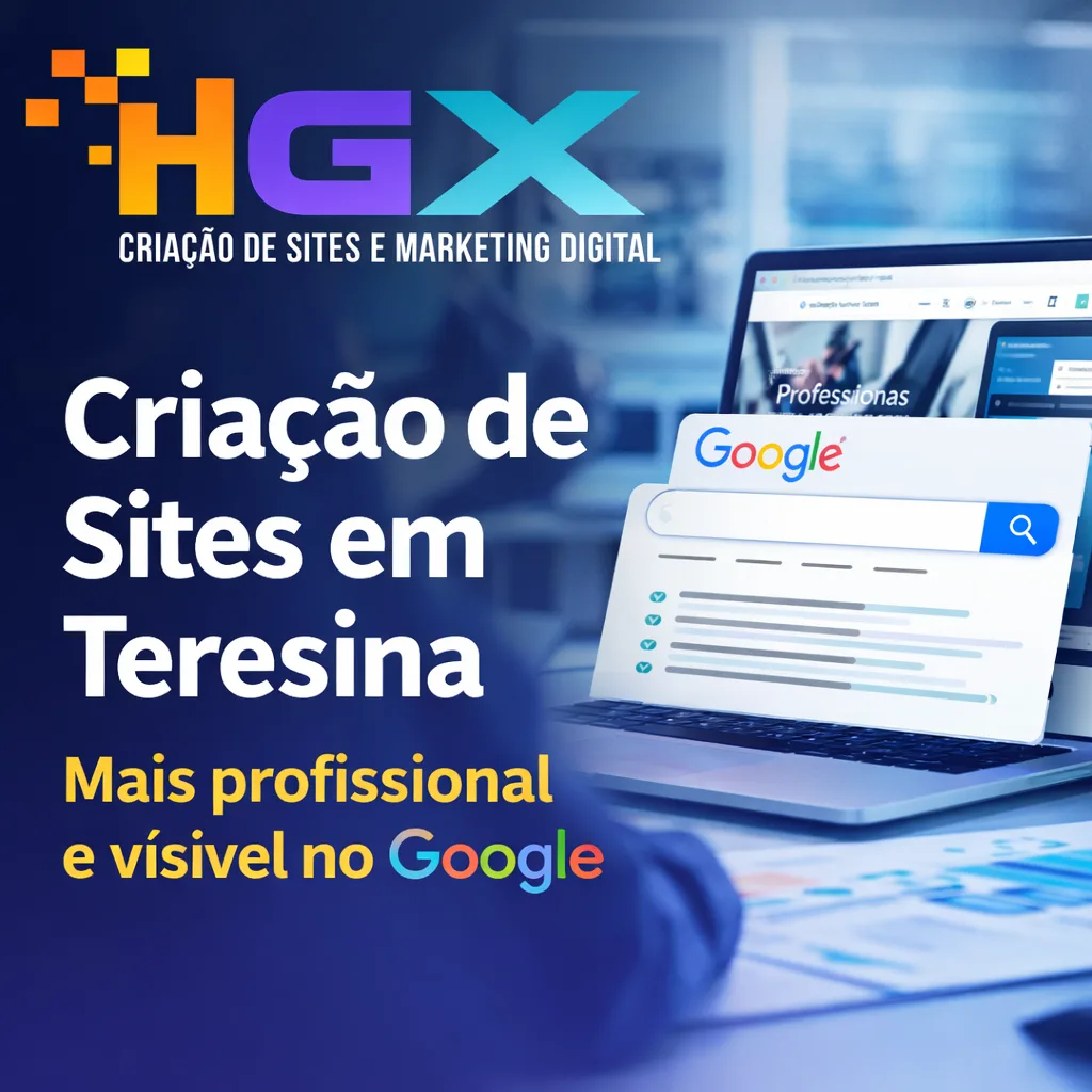 Criação de Sites em Teresina Seu negócio mais profissional e visível no Google - Agência Digital HGX