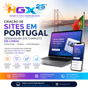 Criação de Sites em Portugal Desenvolver site completo em lisboa com estratégia, design e performance