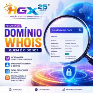 Pesquisa de domínio WHOIS Quem é o dono e está disponível