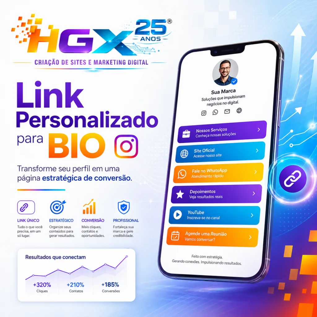 Criação de Link Personalizado para BIO do Instagram Transforme Seu Perfil em uma Página Estratégica de Conversão