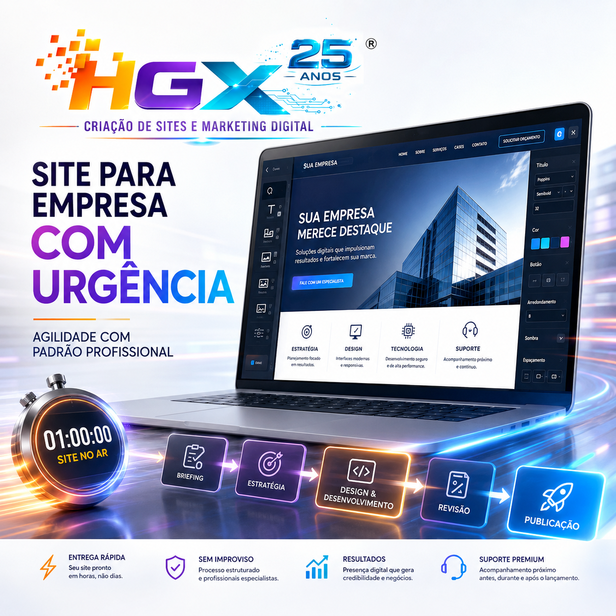 Sua empresa precisa de um site com urgência? Veja como acelerar o projeto sem improvisar